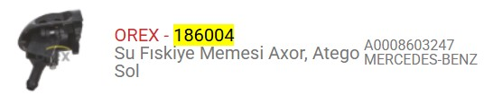 CAM SU FISKIYE MEMESI AXOR SOL 0008603247